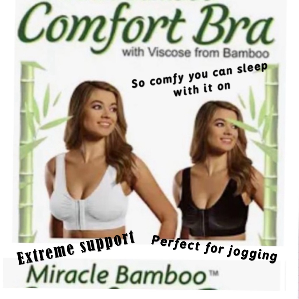 Bamboo Miracle Bra W Removable Pad 1 Xl Blacklarge 2 Whites 2 Black 1 Beige Ea